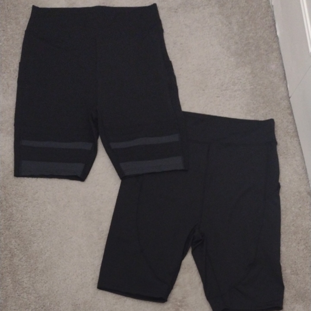 Black Athletic Shorts Set